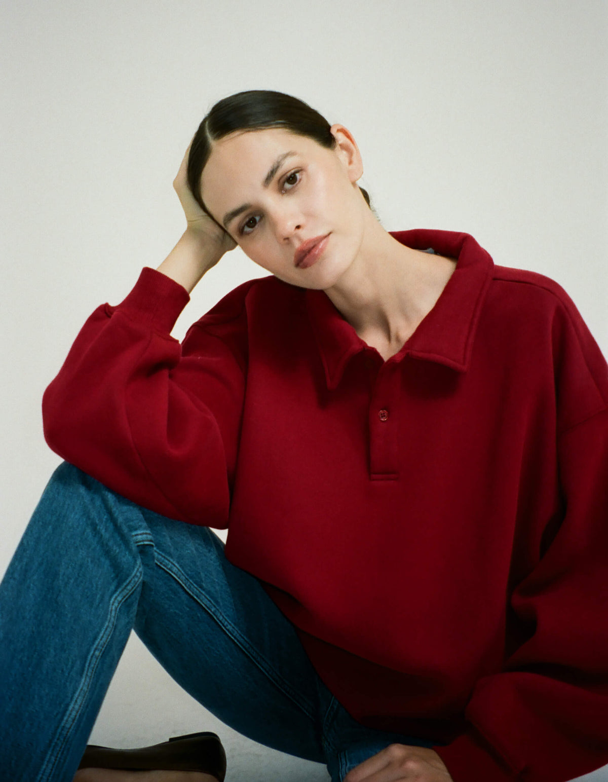 Airport Sweatshirt | Merlot