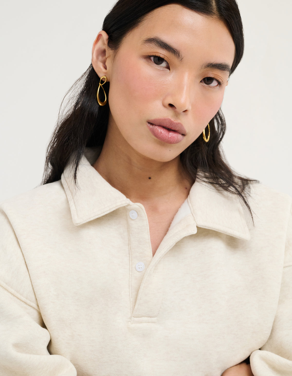 Women's / Unisex Oversized Airport Sweatshirt in Oat