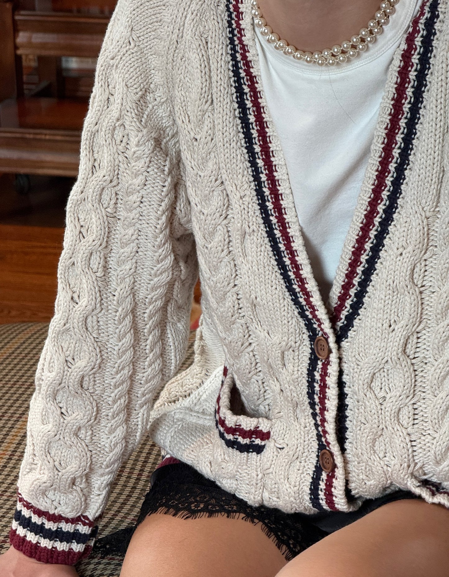 Alumni Cardigan | Cream