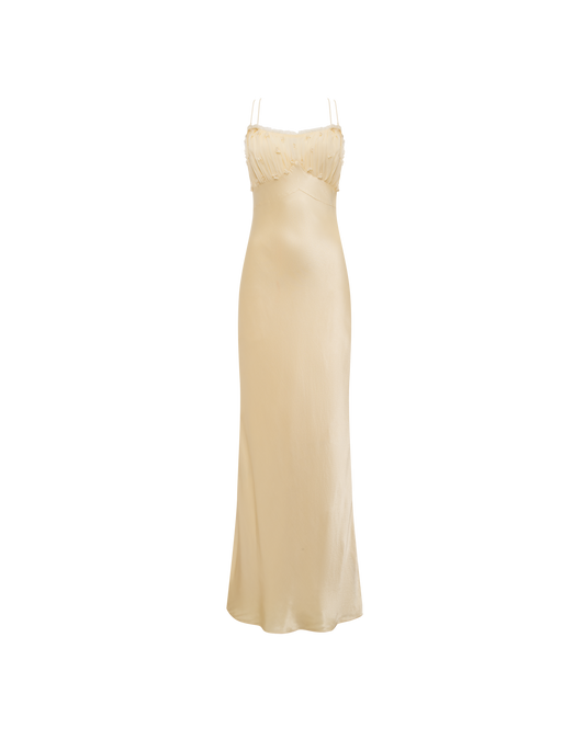 Antique Maxi Dress | Custard