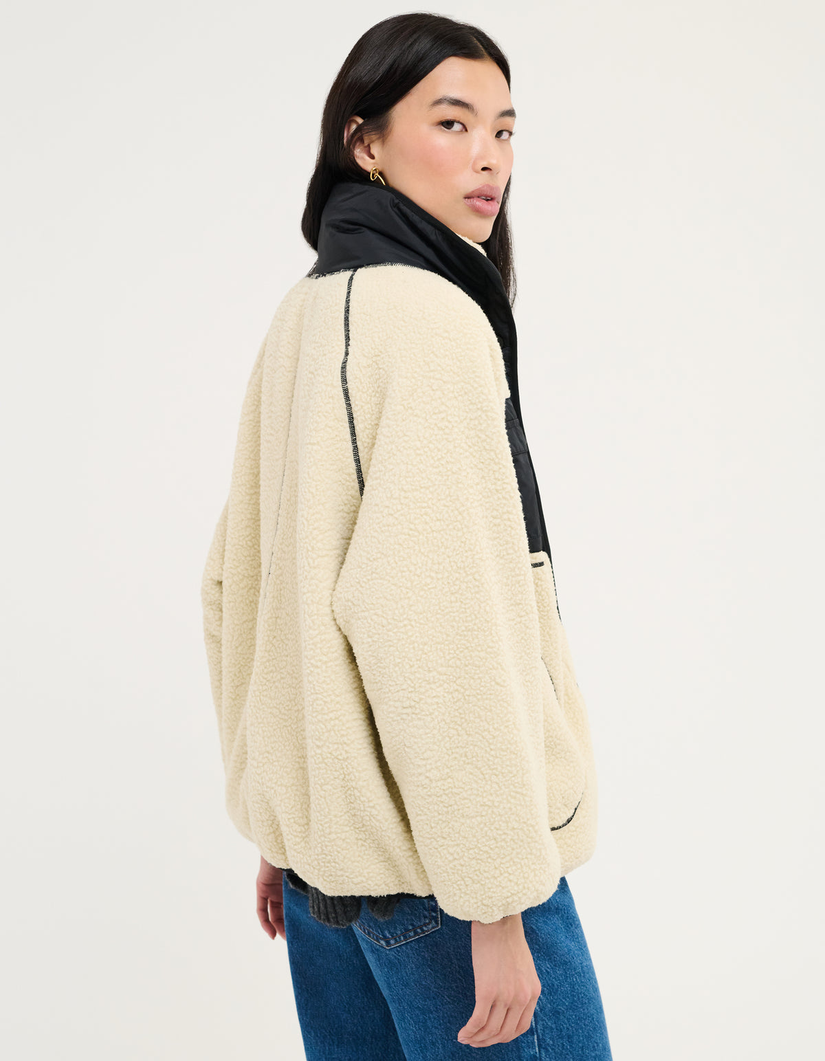 Aprés Sherpa Jacket in Ecru