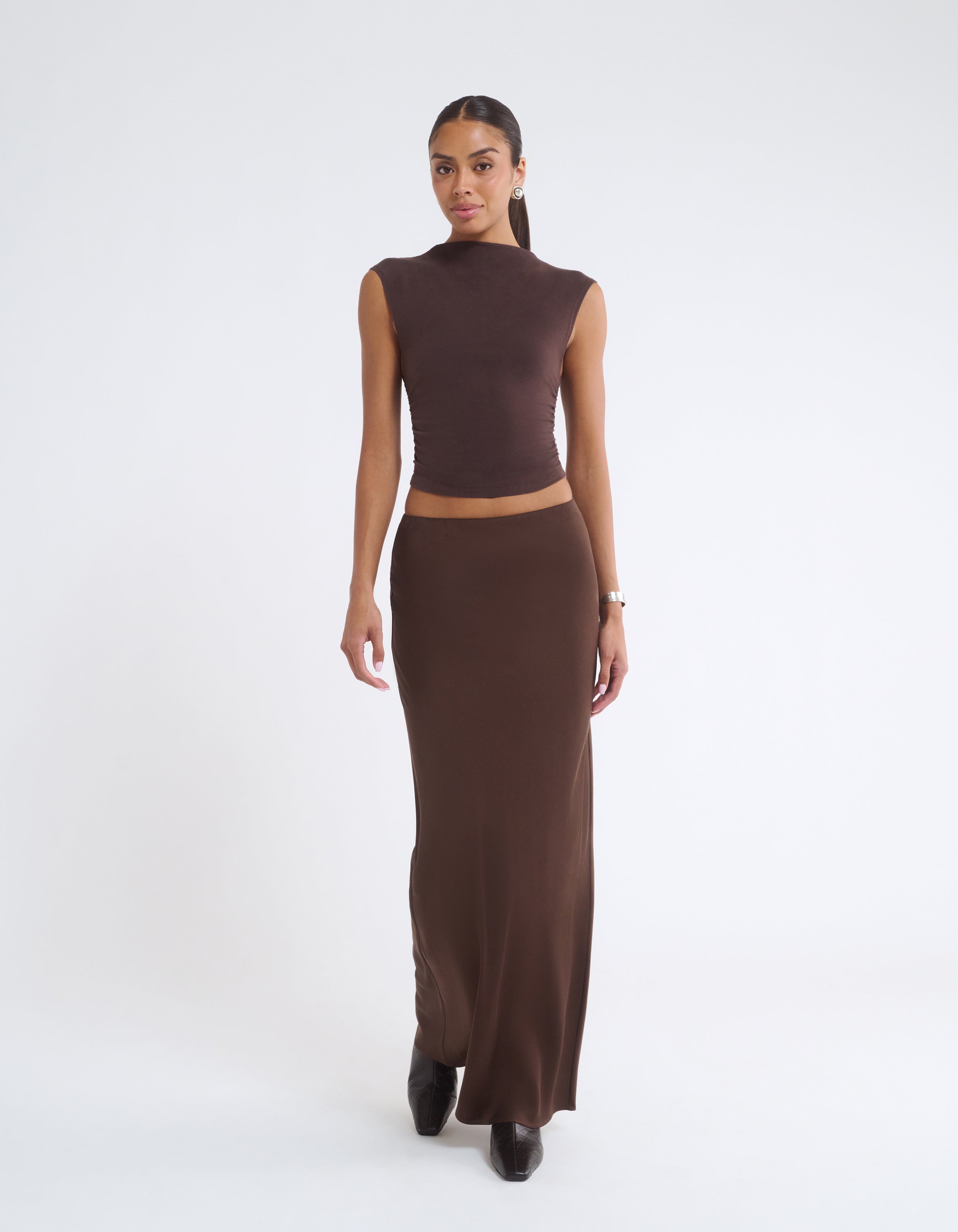 Archive Bias Maxi Skirt | Espresso – Rumored