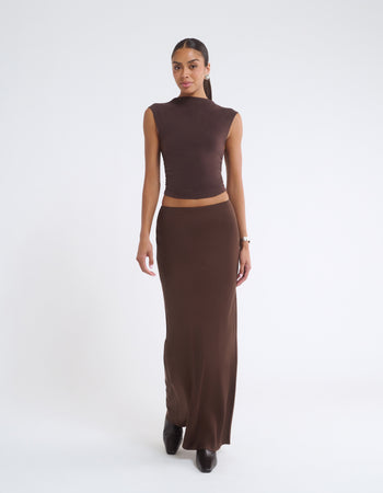 Archive Bias Maxi Skirt | Espresso – Rumored