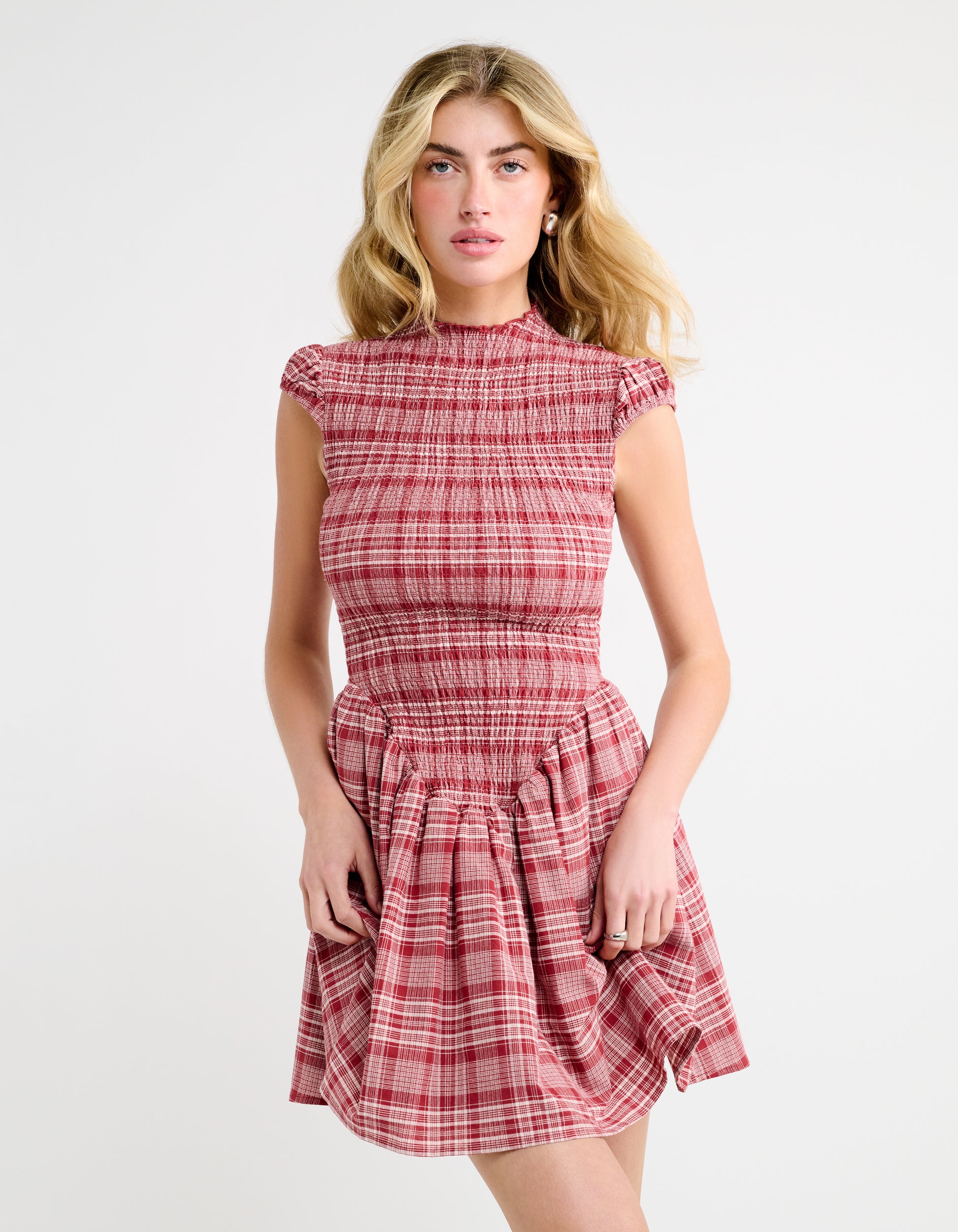 women's dresses mini Barclay Mini Dress | Juneberry Plaid | Size S