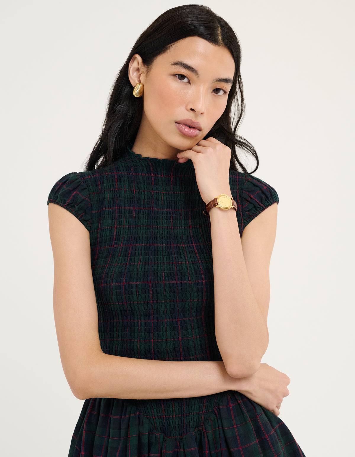 Women's Barclay Mini Dress in Mulberry Tartan