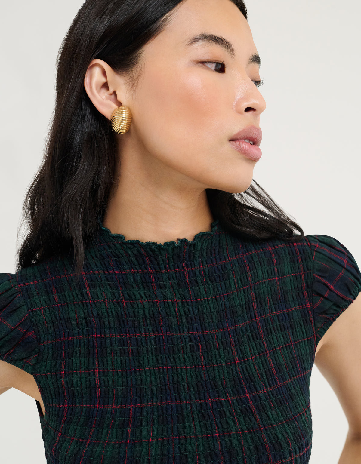 Women's Barclay Mini Dress in Mulberry Tartan