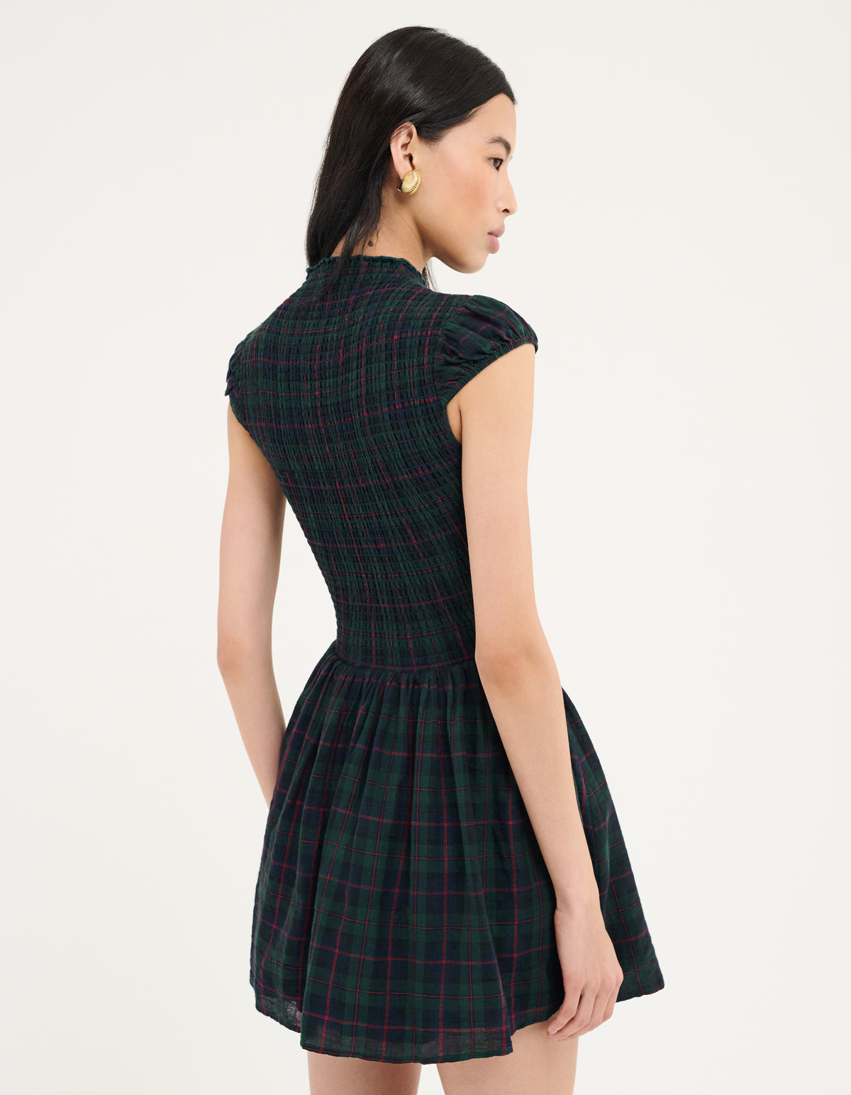 Women's Barclay Mini Dress in Mulberry Tartan