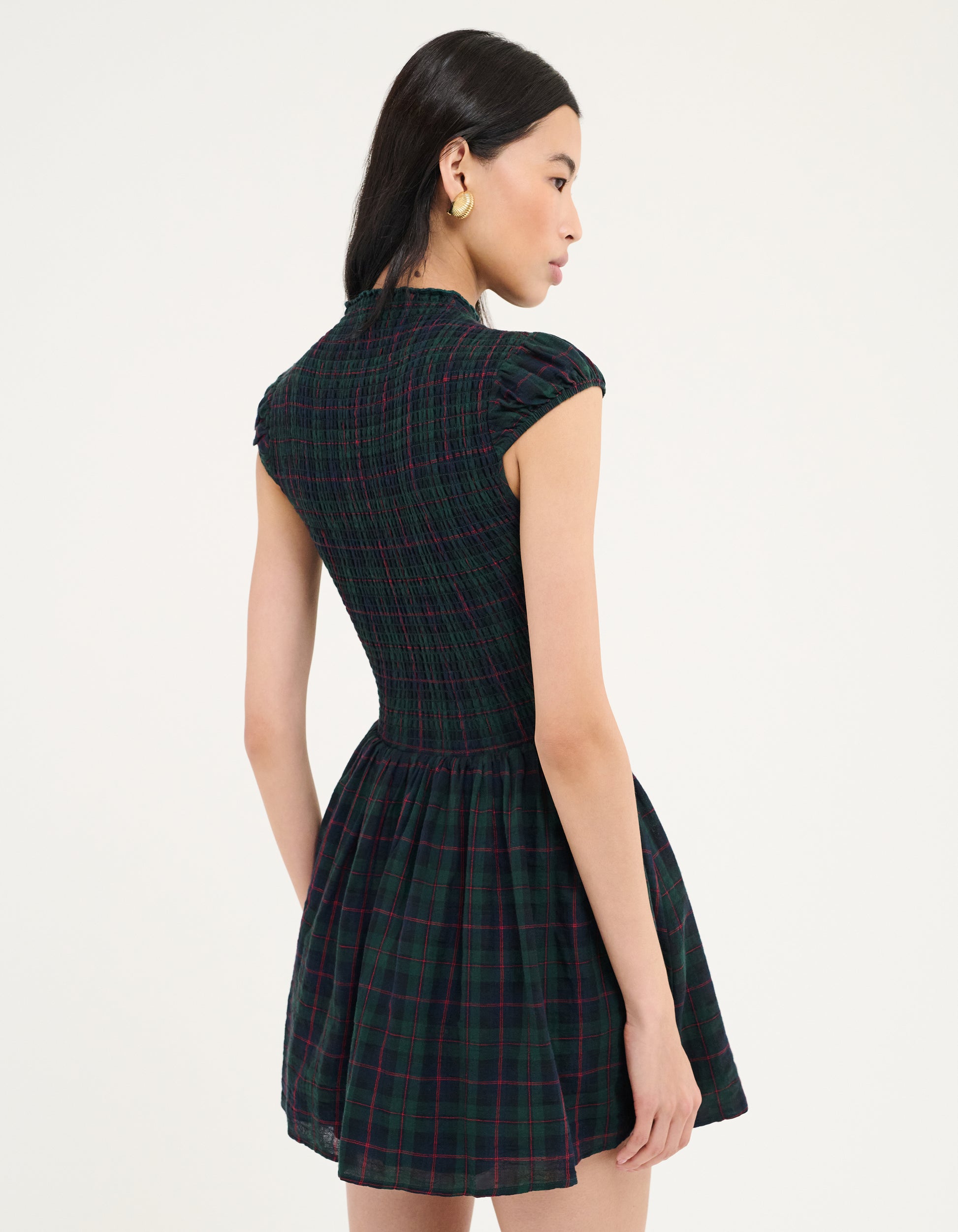 Women's Barclay Mini Dress in Mulberry Tartan