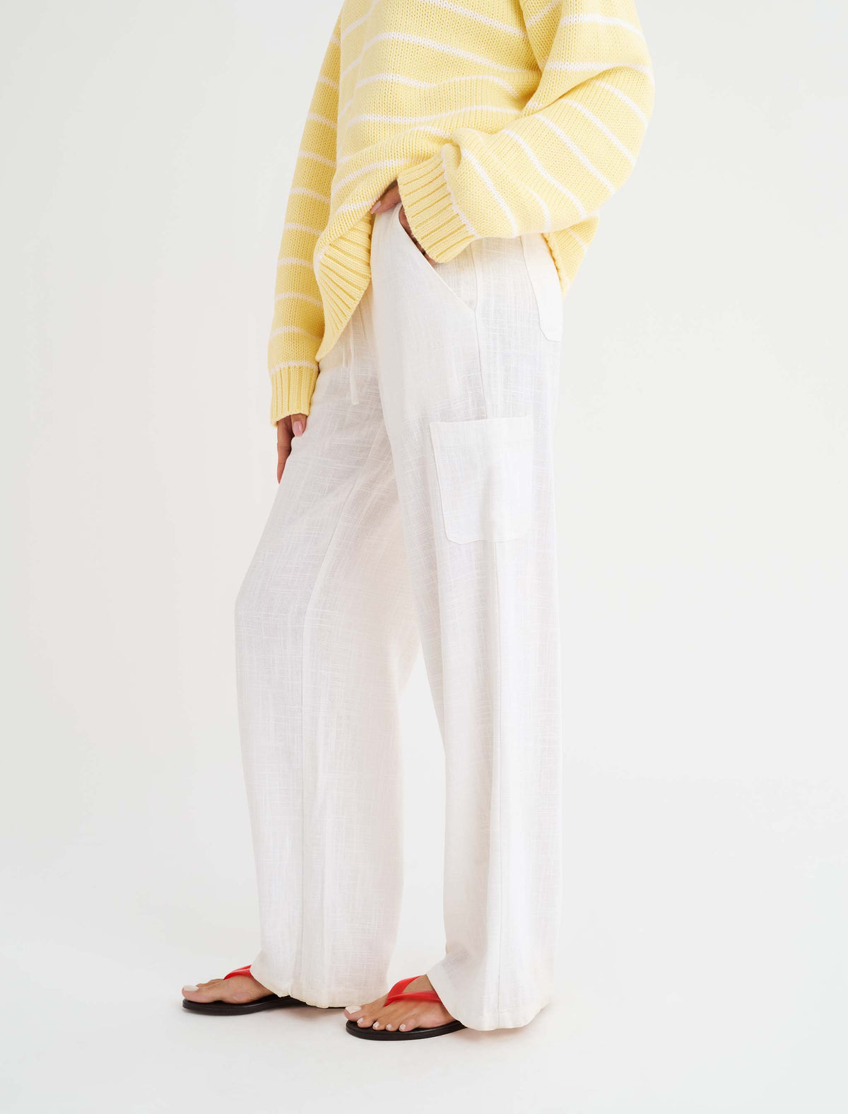 High Fidelity Pant | White Linen