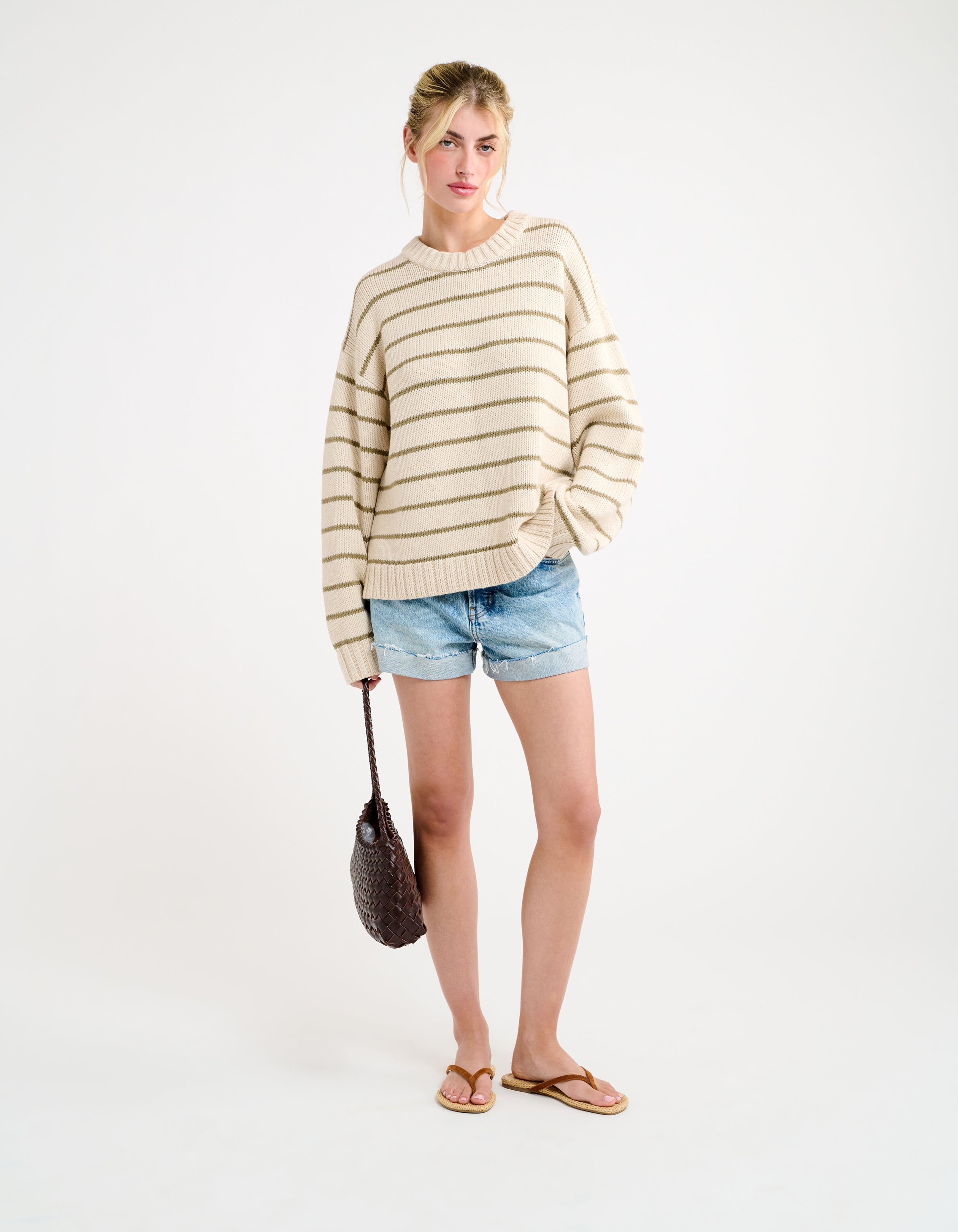 Bayside Sweater | Sandbar Stripe – Rumored