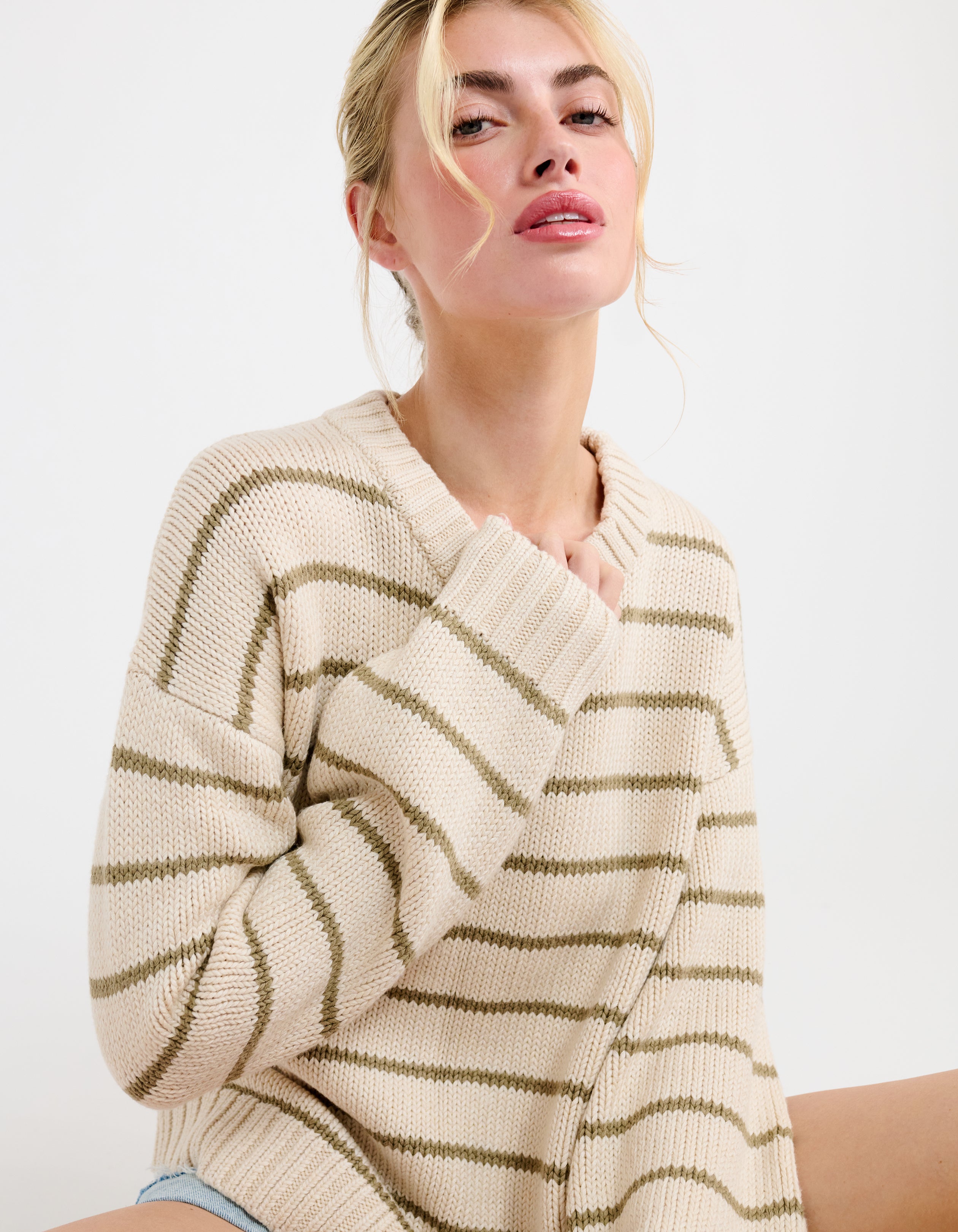 Bayside Sweater | Sandbar Stripe – Rumored