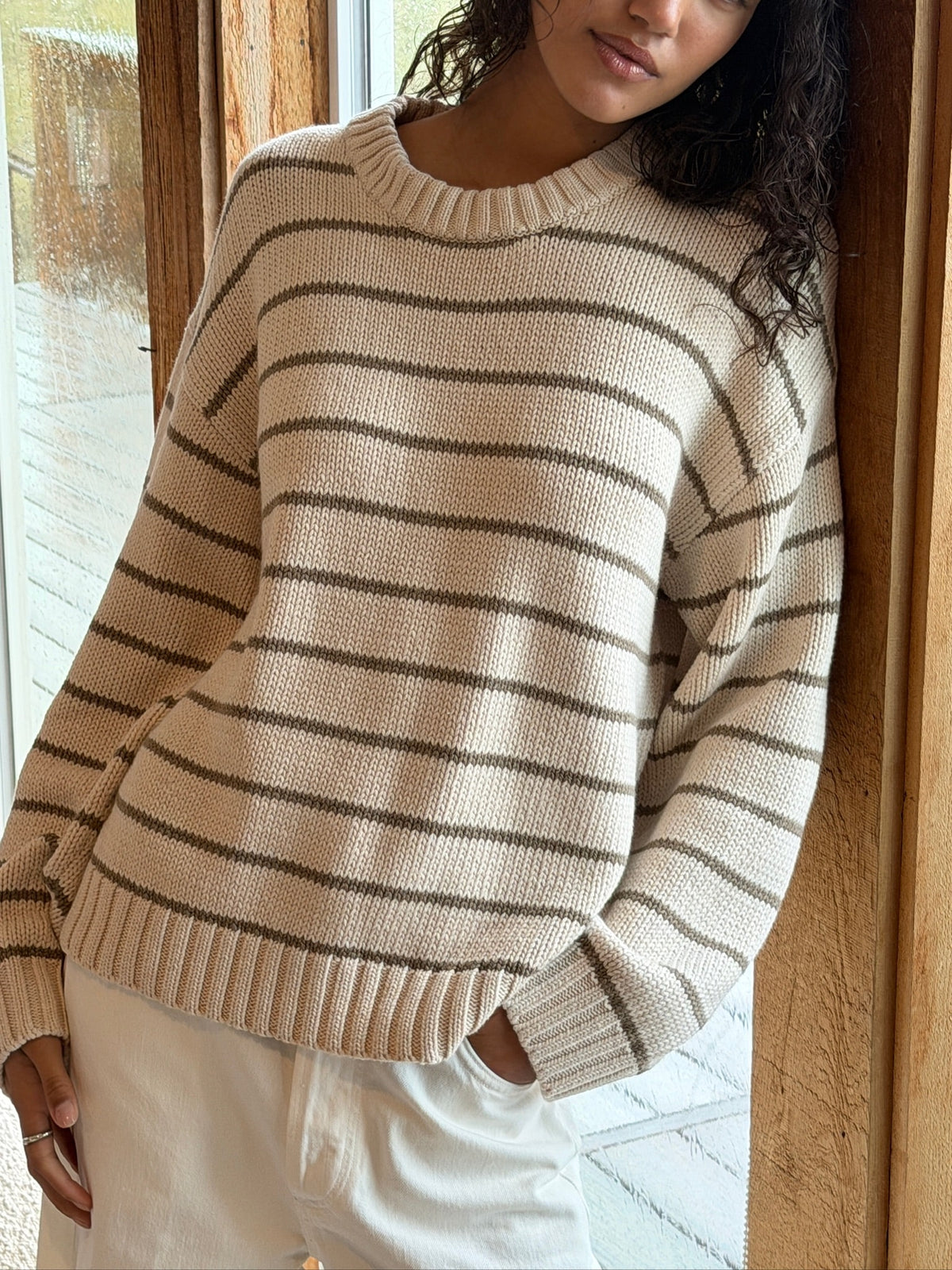 Bayside Sweater | Sandbar Stripe