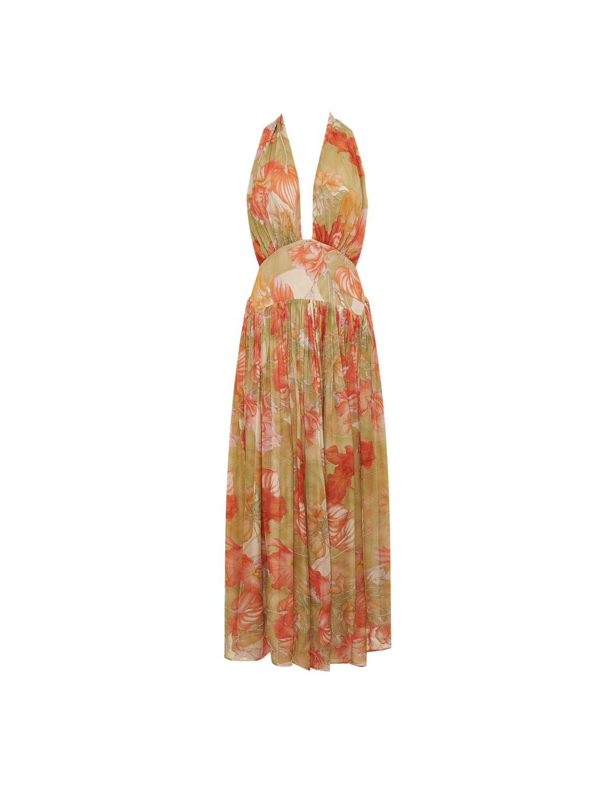 Boulevard Midi Dress | Botanical Sunrise
