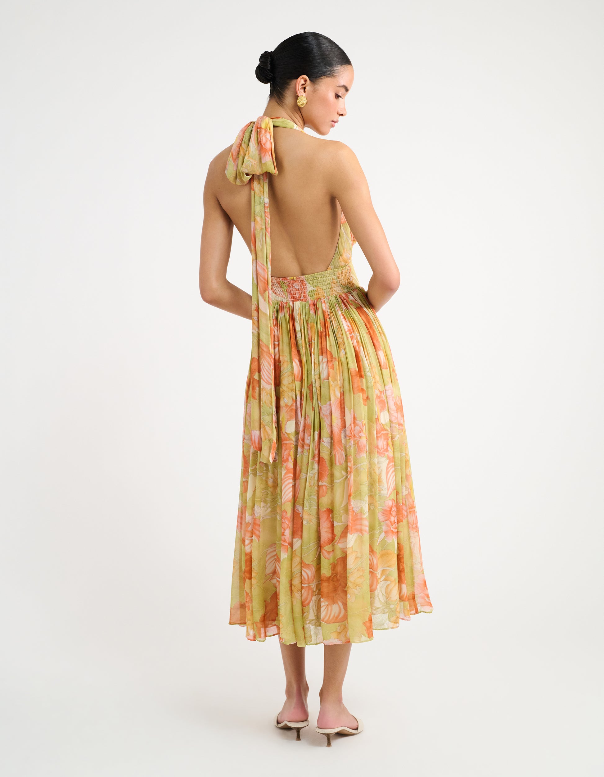 bohemian midi dress Boulevard Midi Dress | Botanical Sunrise | Size M