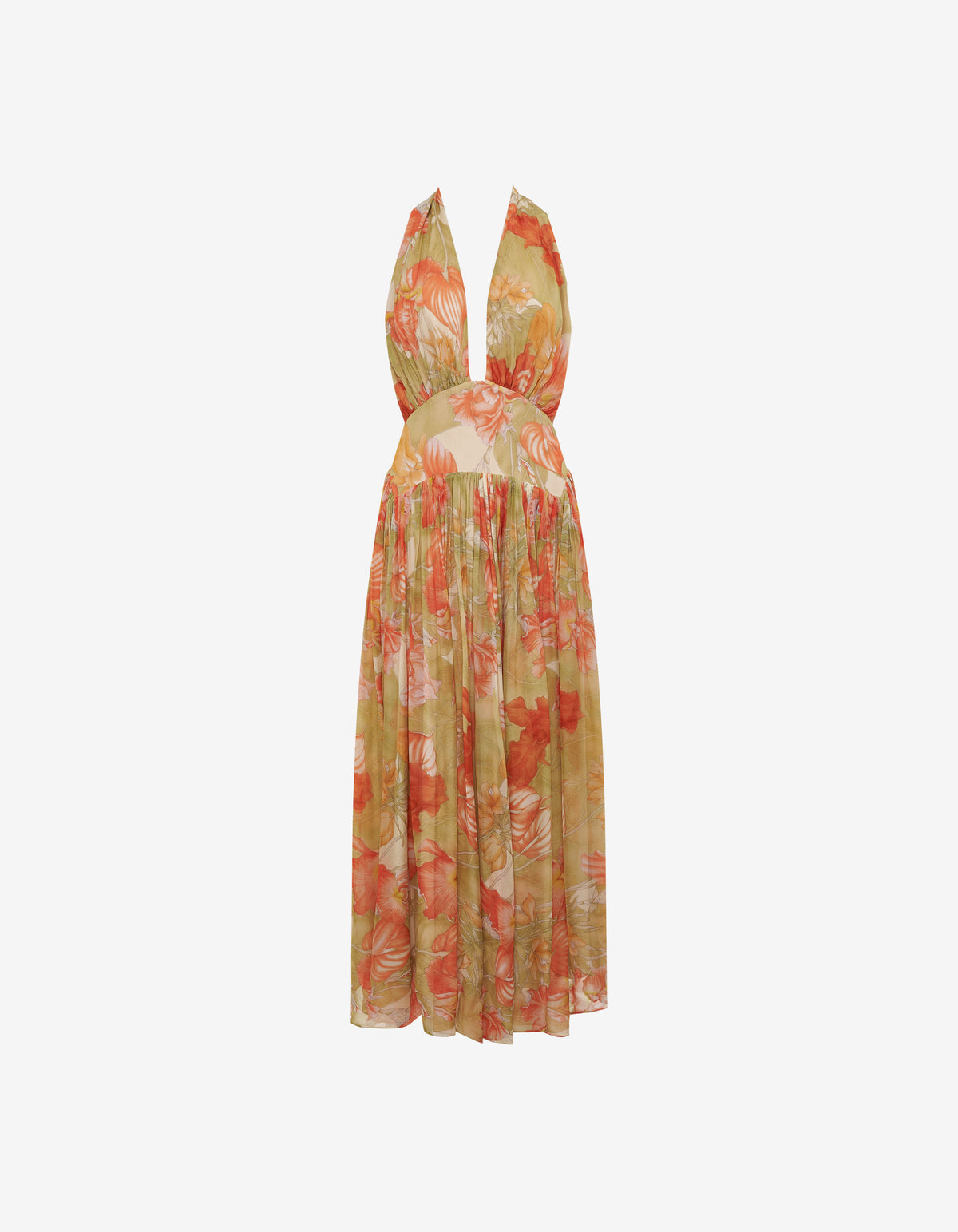 Boulevard Midi Dress | Botanical Sunrise