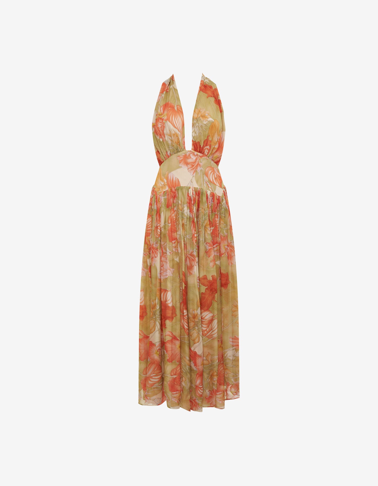 Boulevard Midi Dress | Botanical Sunrise