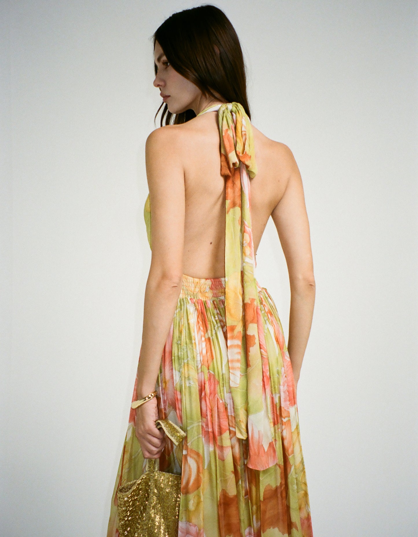 Boulevard Midi Dress | Botanical Sunrise