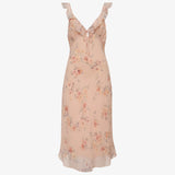 Butterfly Midi Dress Blush | Whisper Floral