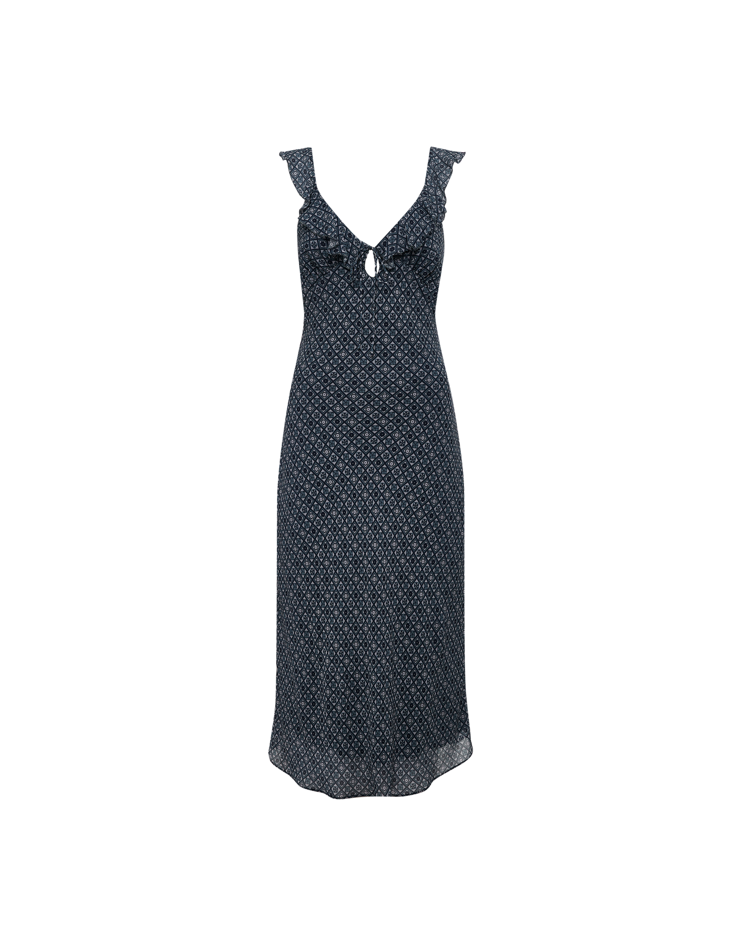 Butterfly Midi Dress | Mediterranean Tile