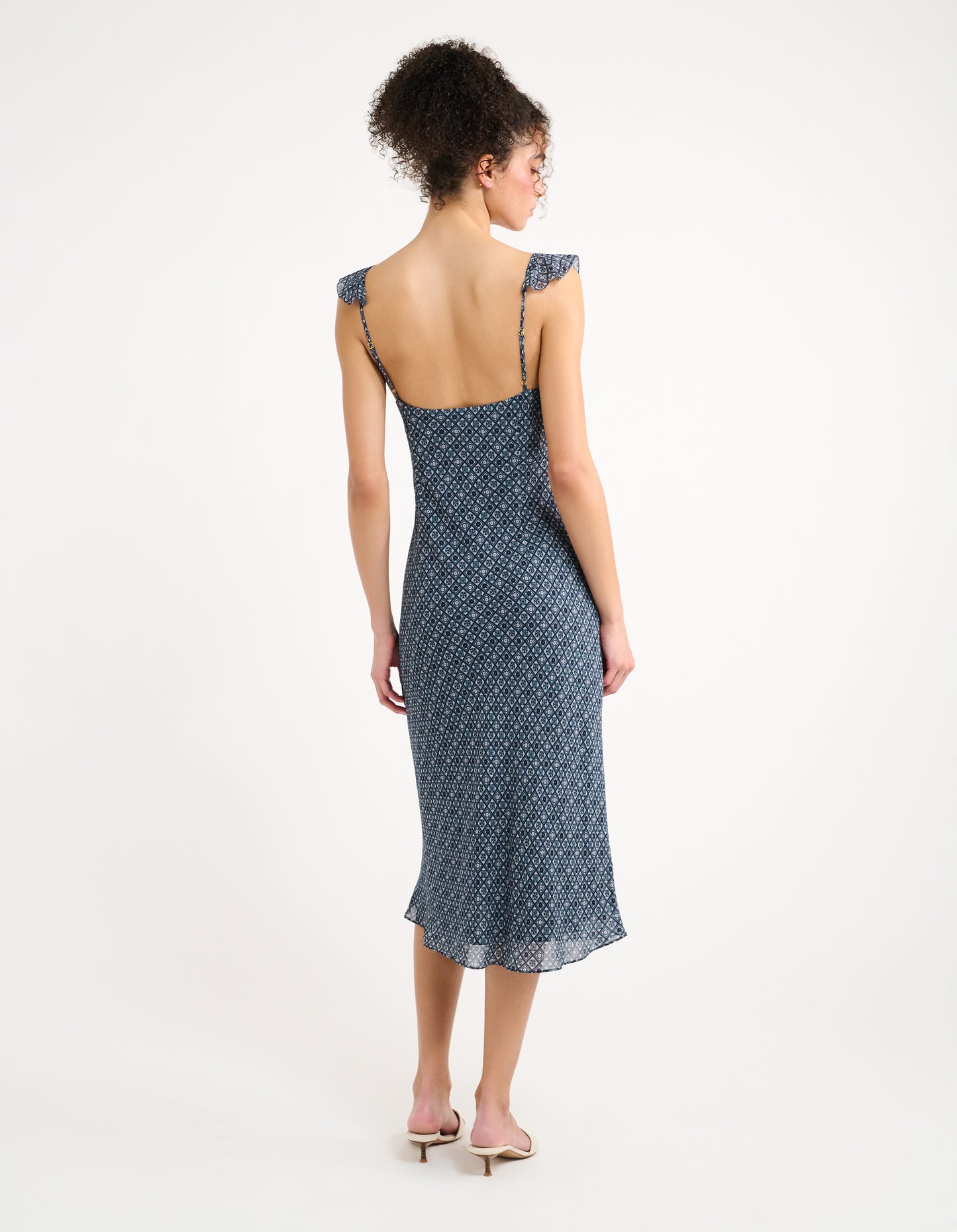 Butterfly Midi Dress | Mediterranean Tile