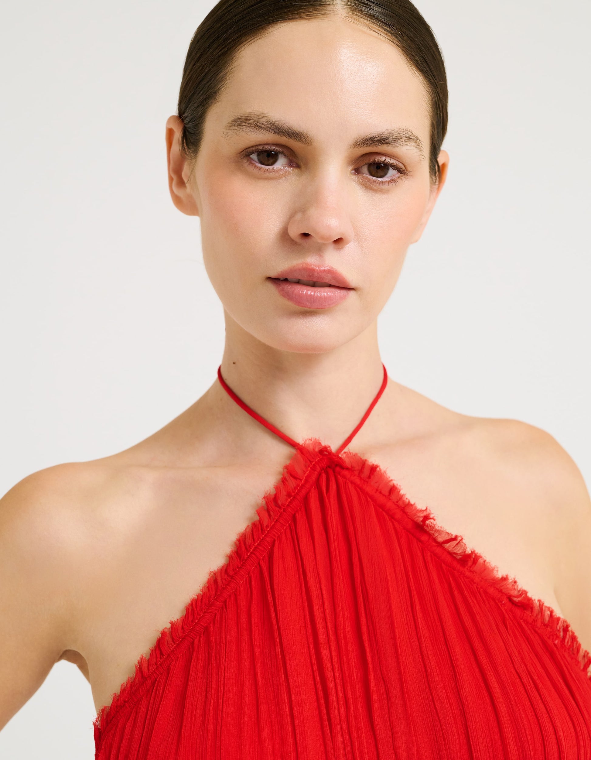 cayenne halter dress Cate Ruched Halter Dress Cayenne / 0