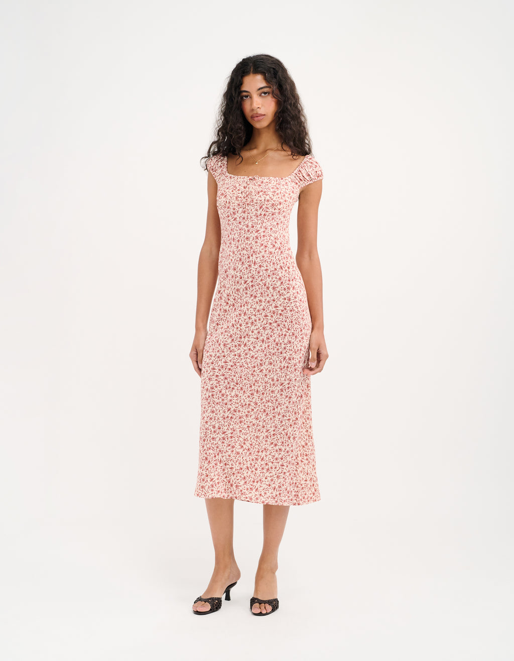 Callaway Midi Dress Tea Toile