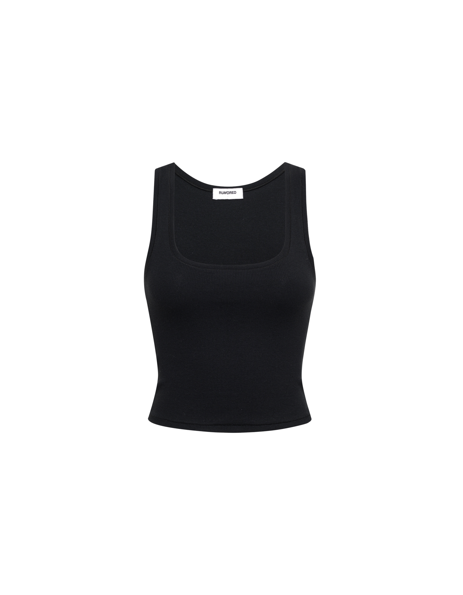 Classic Ribbed Tank | Black - Camis and Tanks
