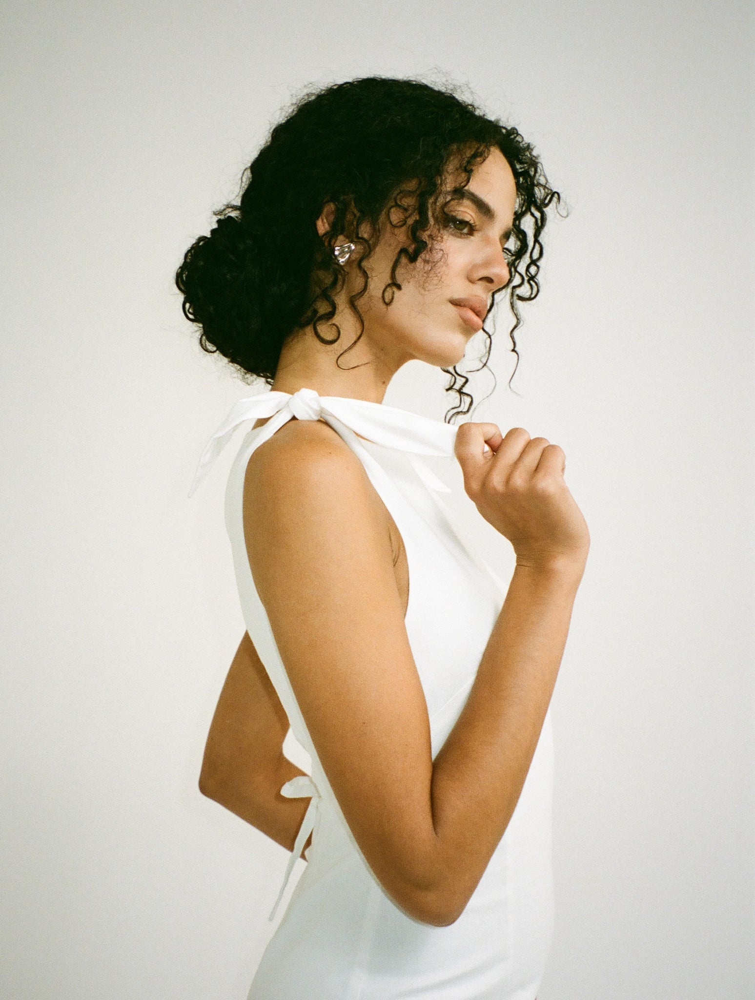 Coastal Mini Dress | White Linen Coastal Mini Dress | White Linen