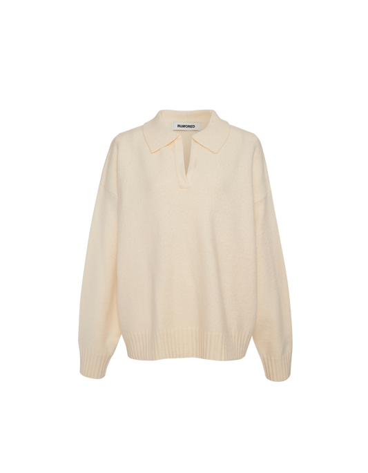 Sweater knit
Henley collar neckline
Dropped shoulder
Baggy fit
2x2 rib cuffs and hem
