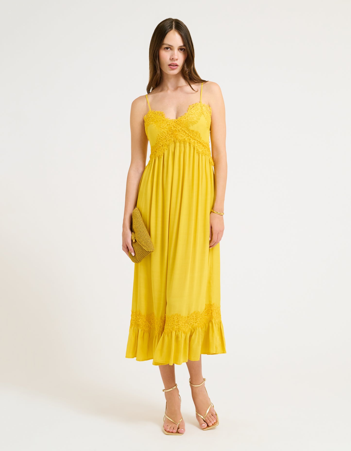 Driftlace Midi Dress | Marigold