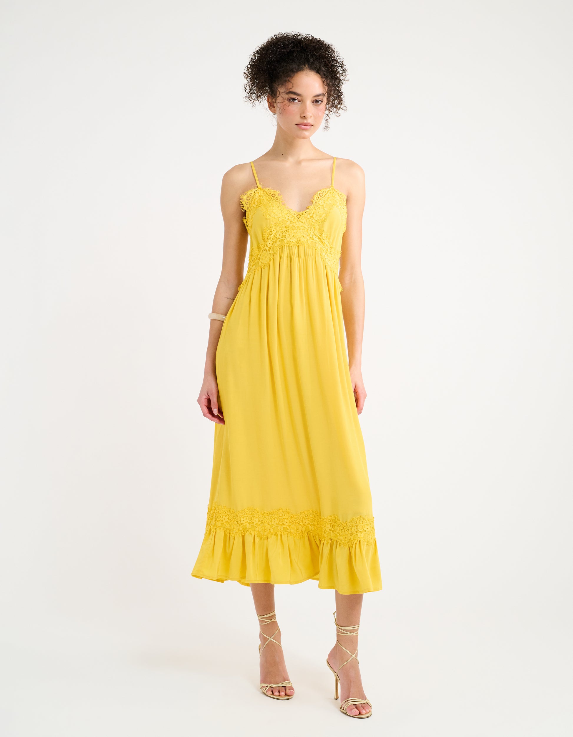 Driftlace Midi Dress | Marigold | Size M | Rumored Clothing Driftlace Midi Dress | Marigold | Size M | Rumored Clothing