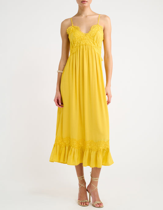 Driftlace Midi Dress | Marigold