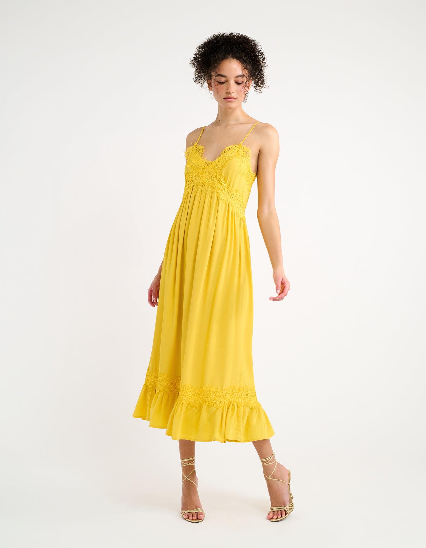 Driftlace Midi Dress | Marigold