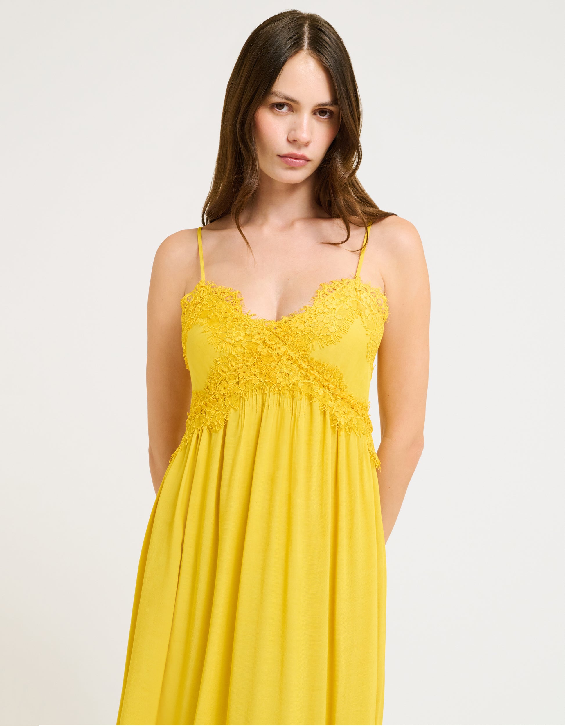 Driftlace Midi Dress | Marigold