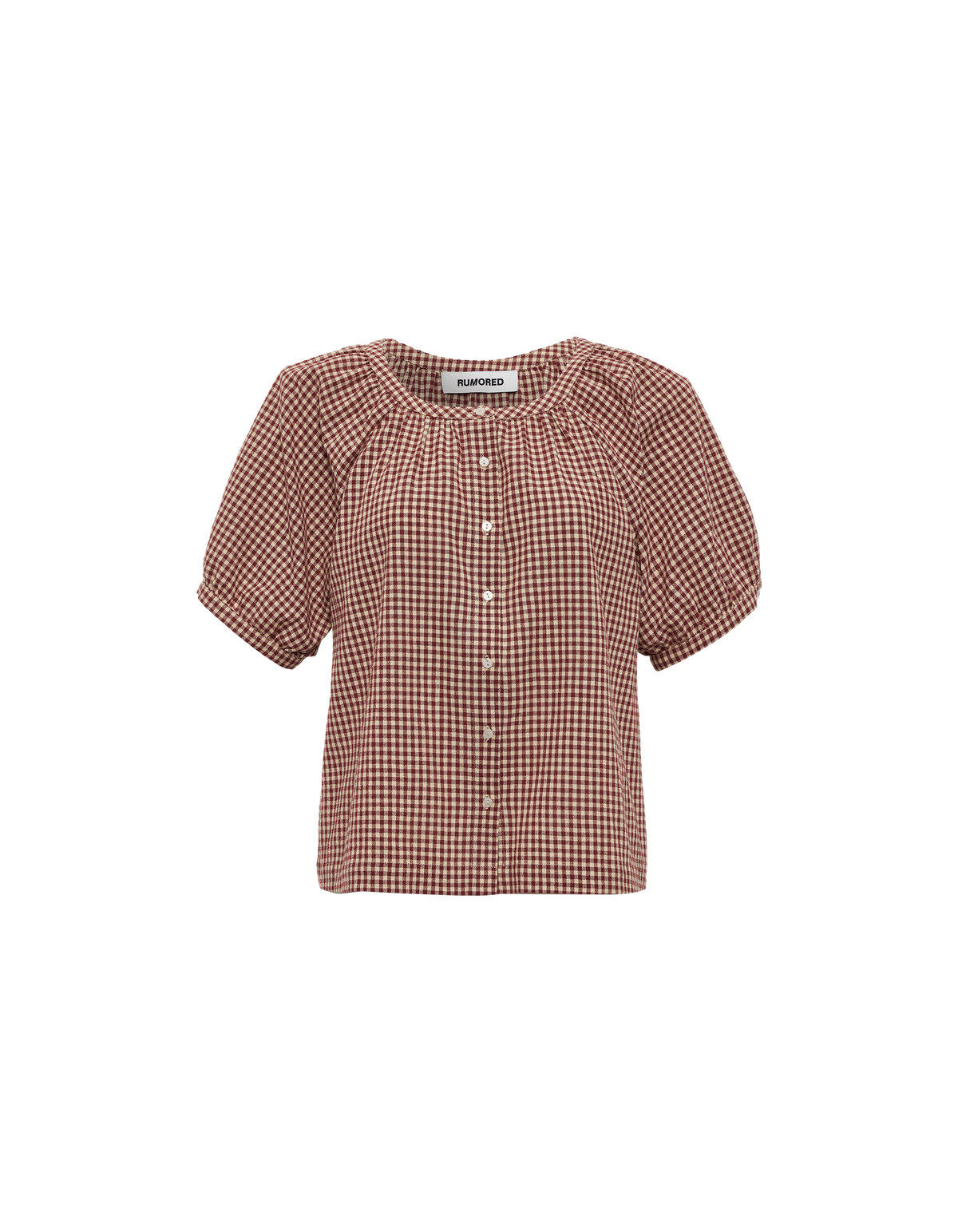 Eden Prairie Blouse | Barn Red Gingham