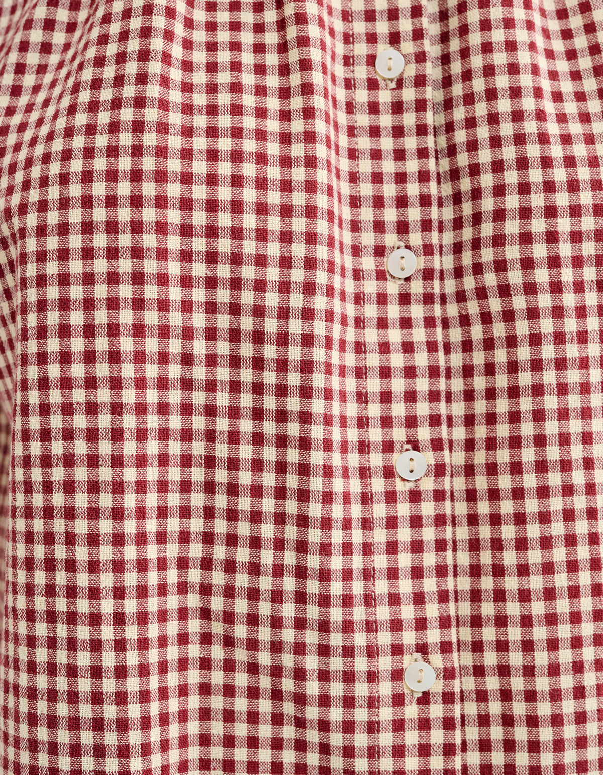 Eden Prairie Blouse | Barn Red Gingham