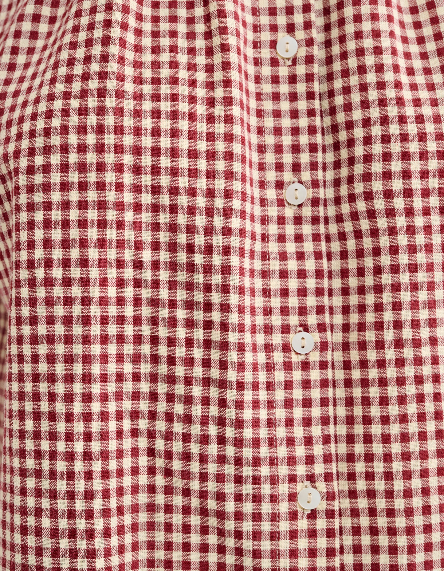 Eden Prairie Blouse | Barn Red Gingham