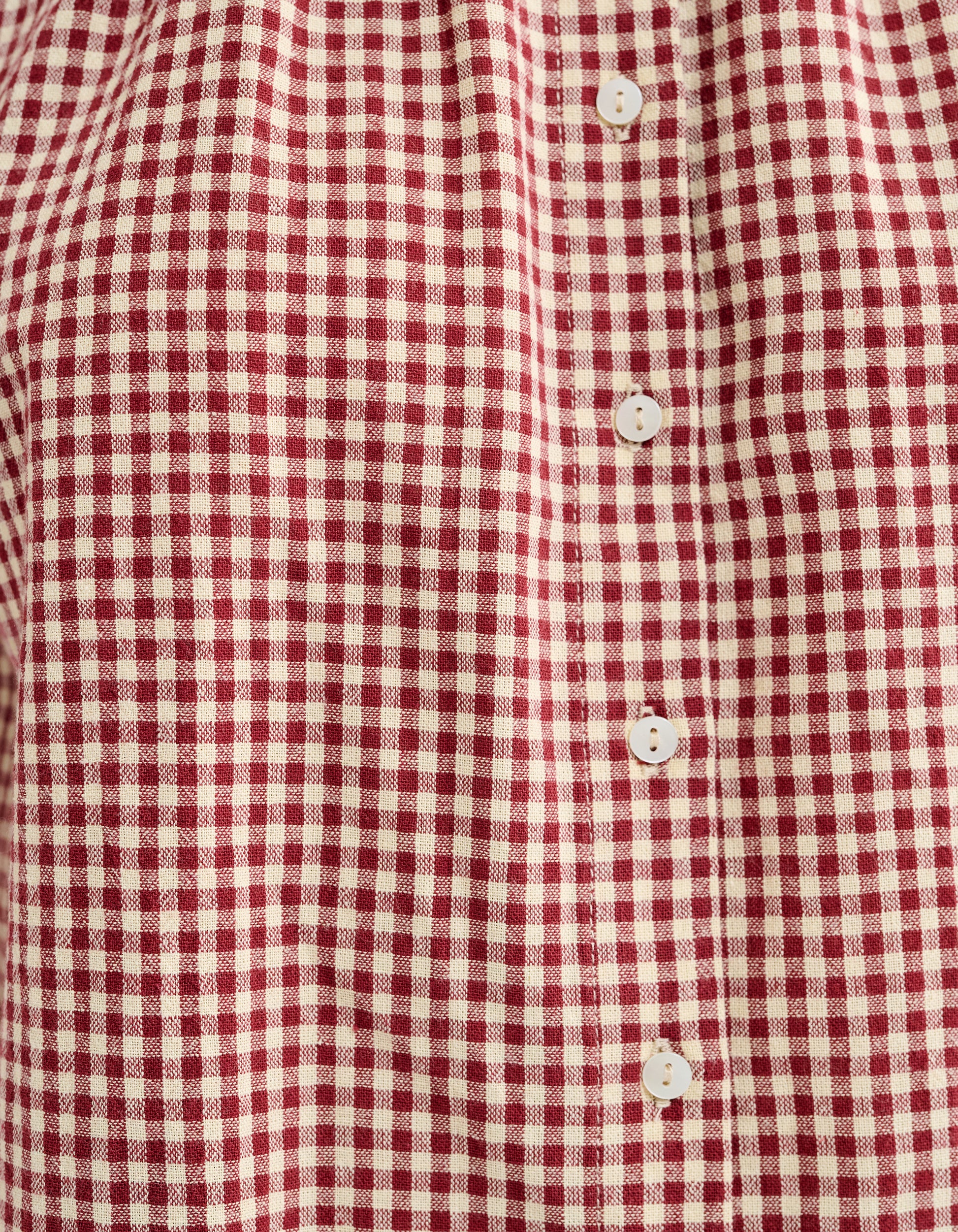 Eden Prairie Blouse | Barn Red Gingham