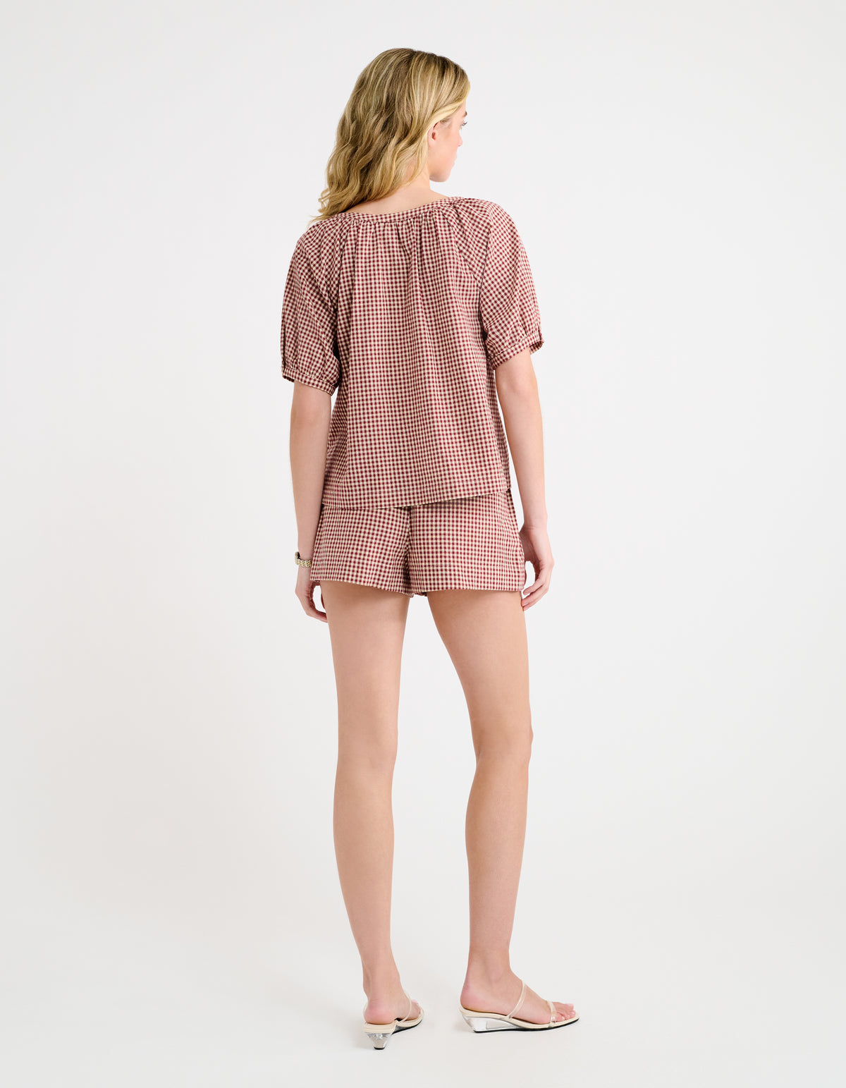 Eden Prairie Blouse | Barn Red Gingham