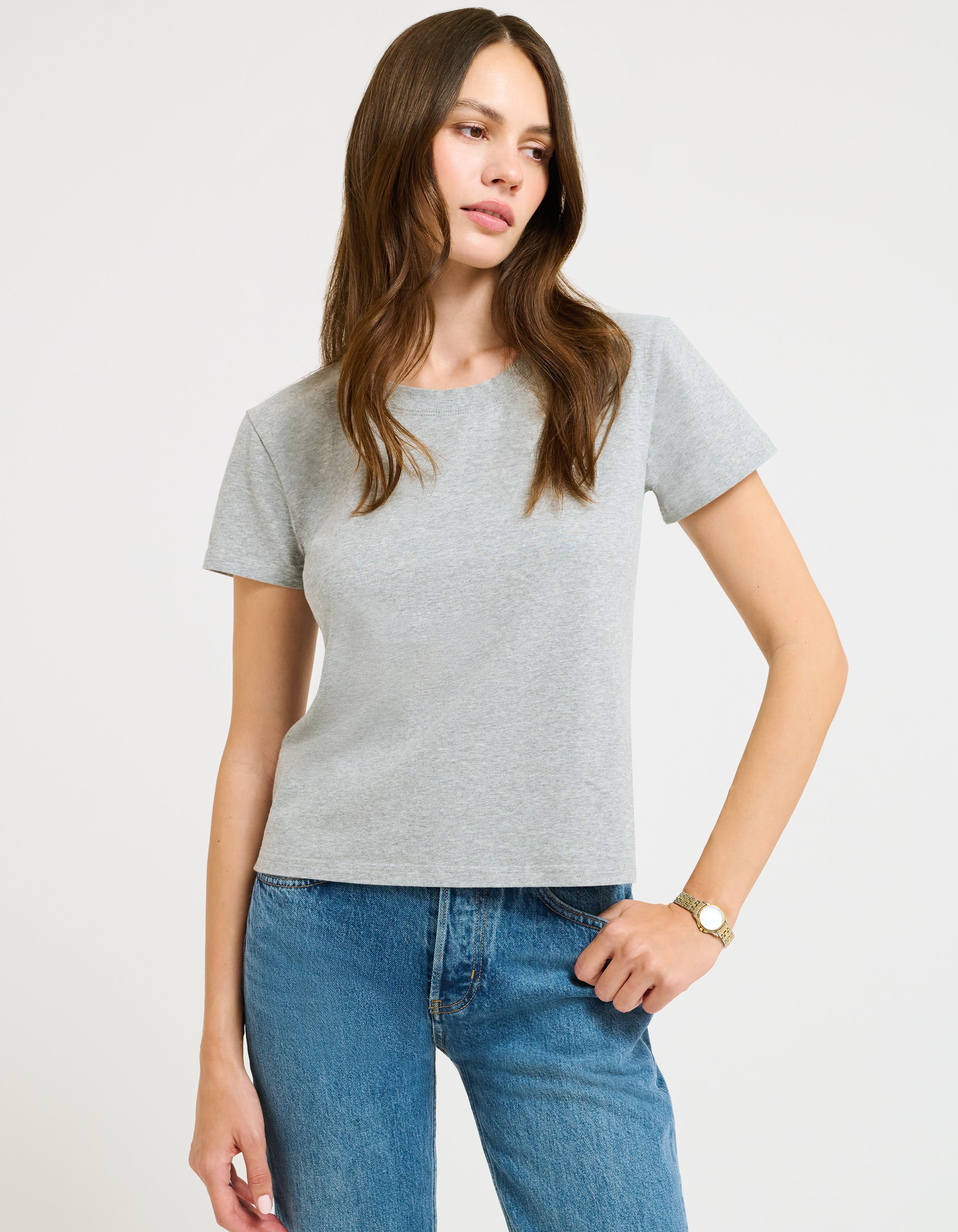 Essential Tee | Heather Gray – Rumored
