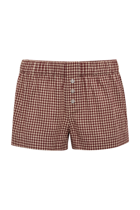 Ex-Boyfriend Boxer | Barn Red Gingham