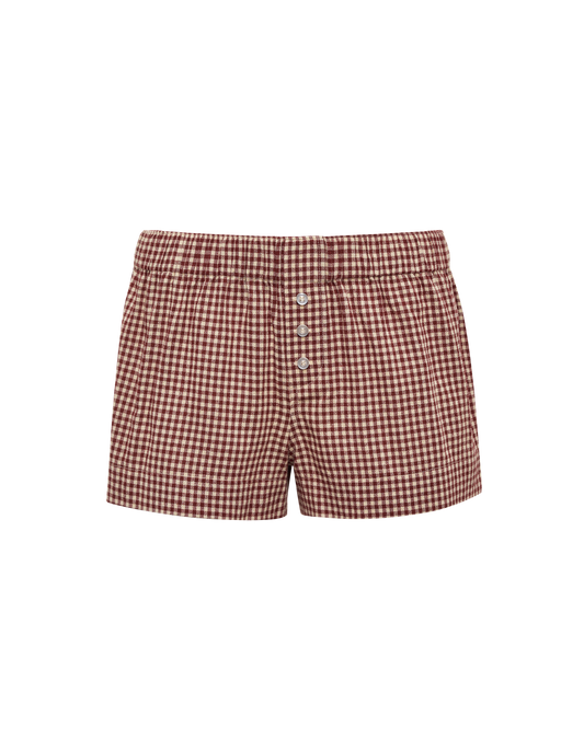Ex-Boyfriend Boxer | Barn Red Gingham