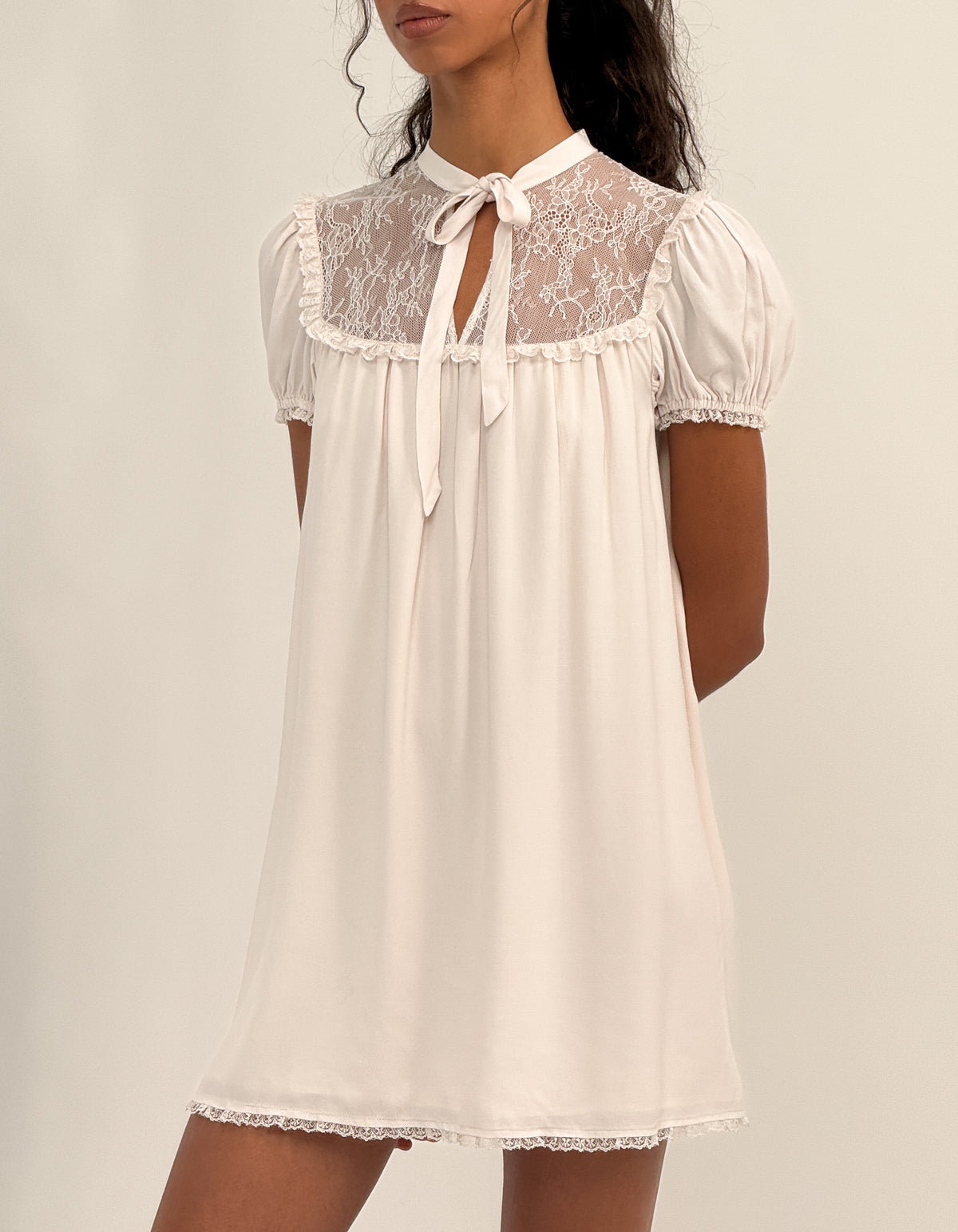 Eyre Mini Dress | Ivory