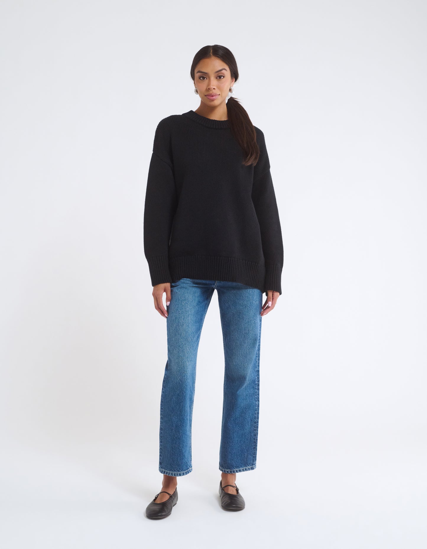 Fair Isle Sweater | Black