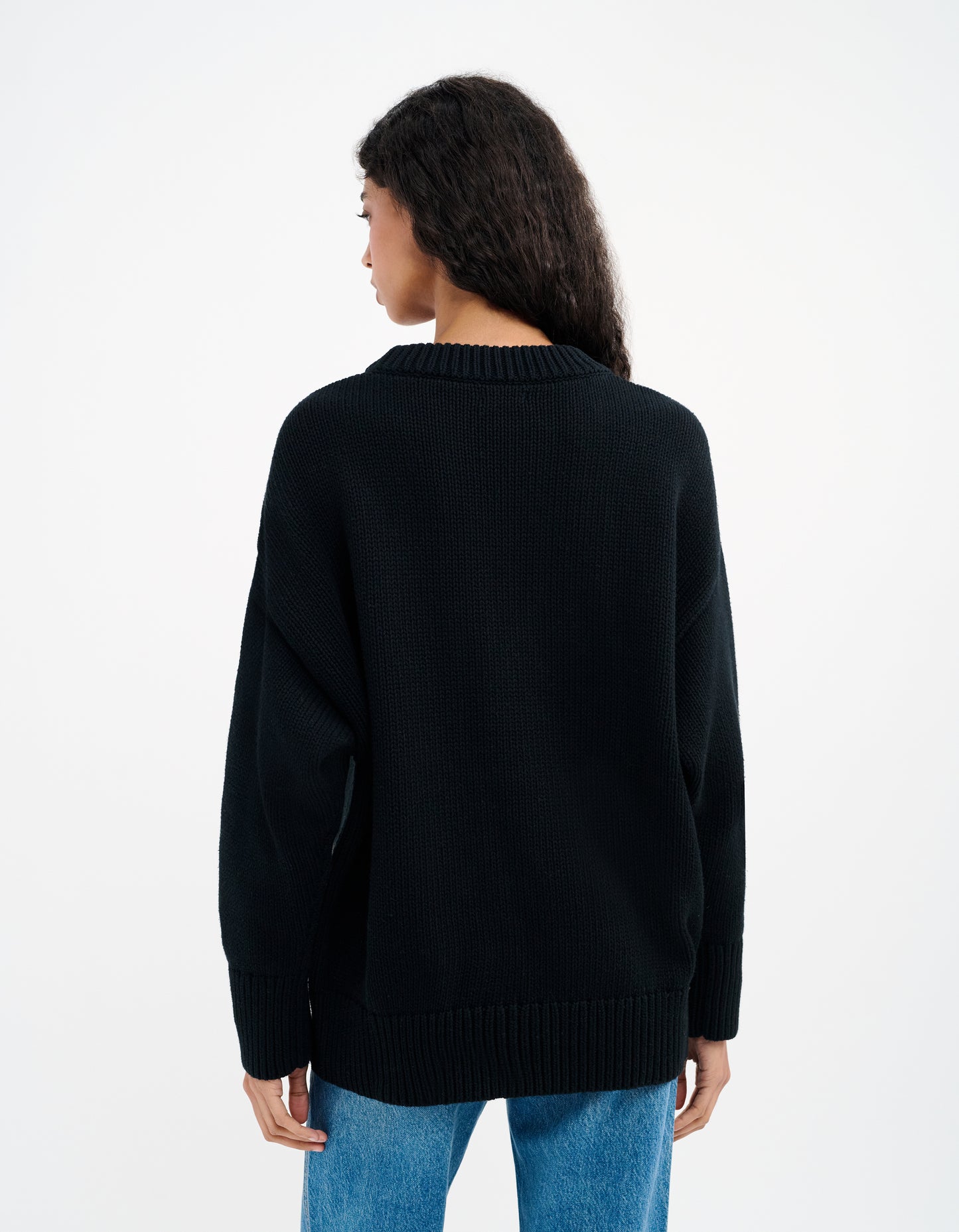 Fair Isle Sweater | Black