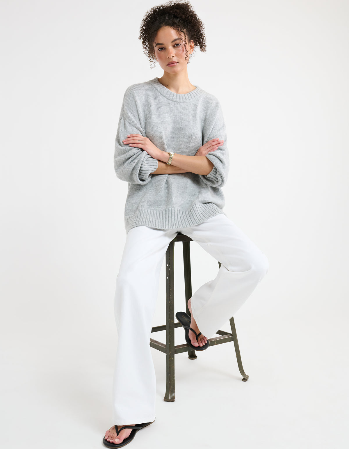 Fair Isle Sweater | Heather Gray