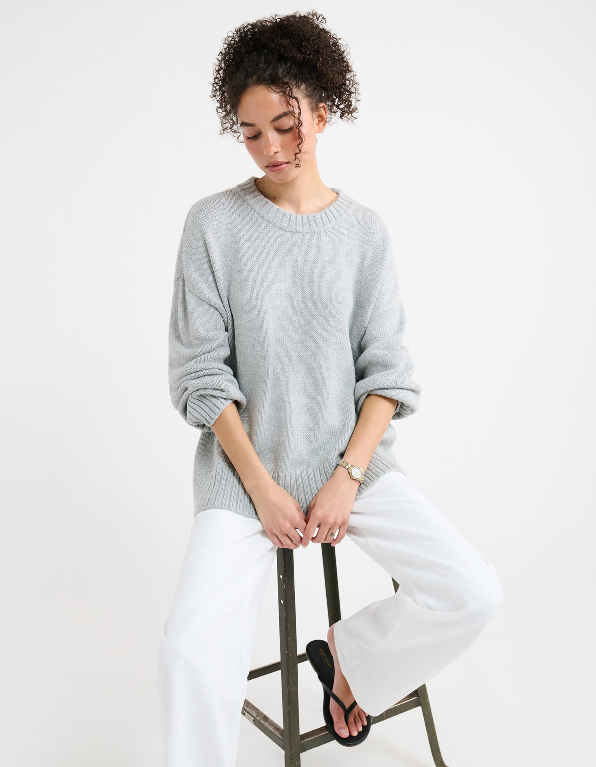 Fair Isle Sweater | Heather Gray