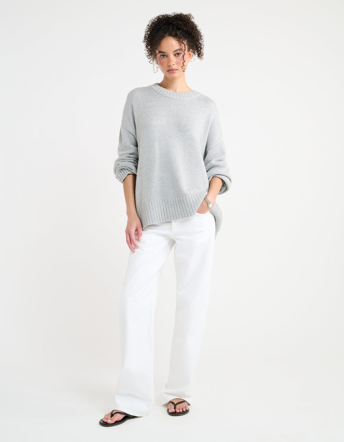 Fair Isle Sweater | Heather Gray