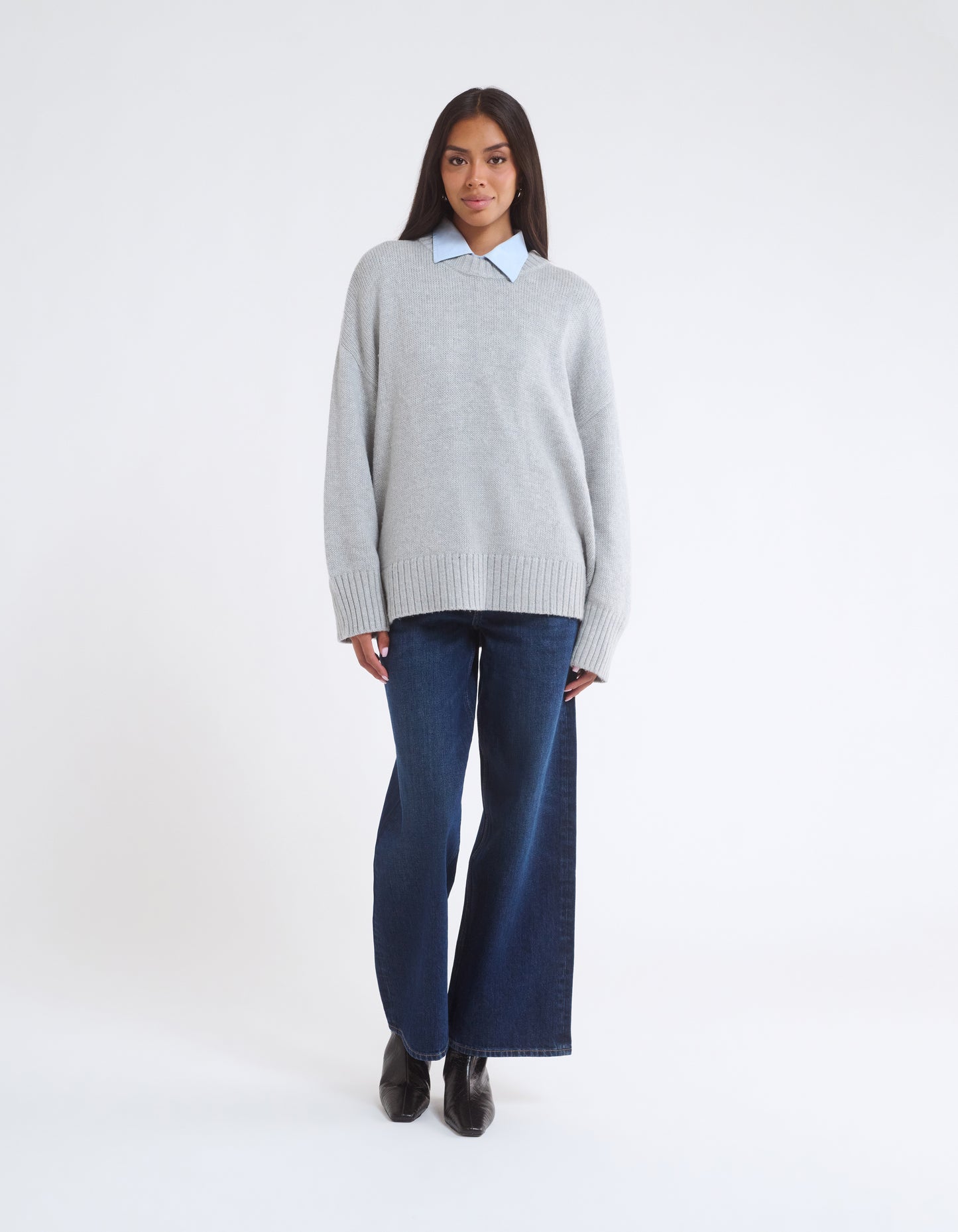 Fair Isle Sweater | Heather Gray