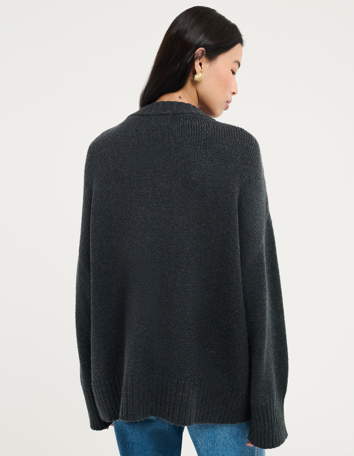 Fair Isle Sweater | Washed Black